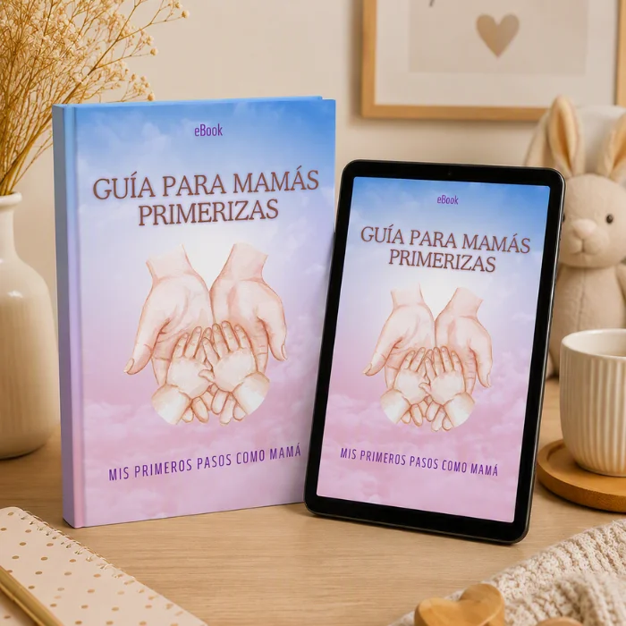 Guía para Mamás Primerizas en libro impreso y en tablet: preparación para el parto, organización familiar y un bebé feliz